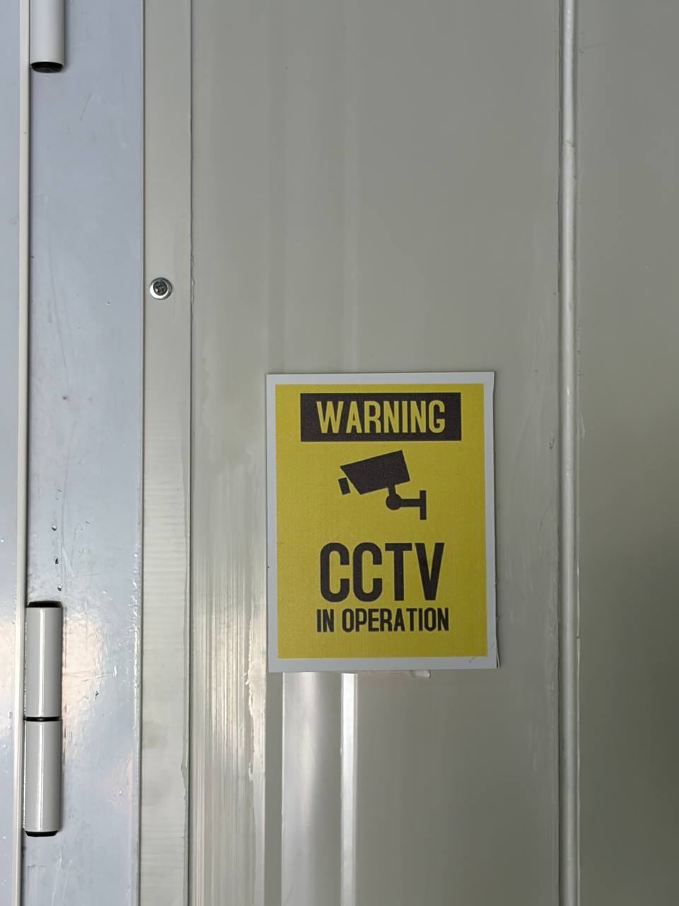 CCTV in operation warning sign